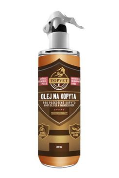 Topvet Olej na kopyta pro poškozené kopyto 250ml