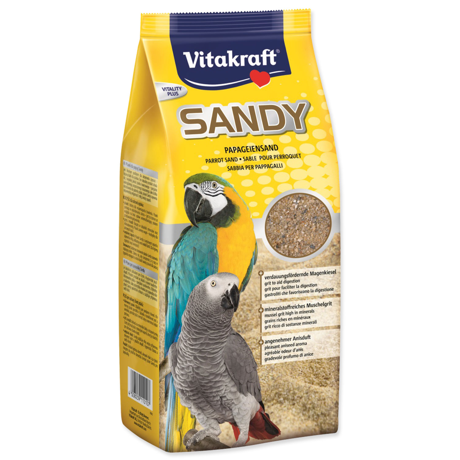 Vitakraft Písek Sandy pro velké papoušky 2,5 kg