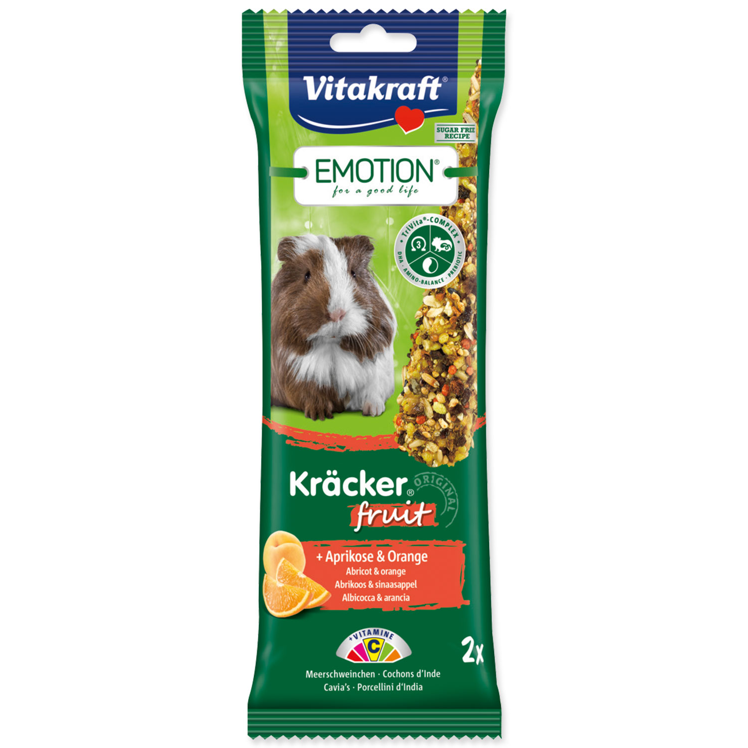 Vitakraft Tyčinky Emotion Kracker morče ovocné 112 g