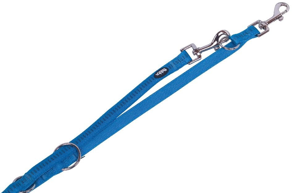 Nobby SOFT GRIP přepínací vodítko světle modrá M-L 200cm / 20mm