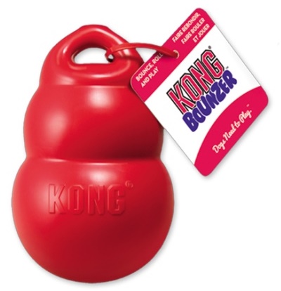 Kong Bounzer Medium gumová interaktivní hračka 15x10cm