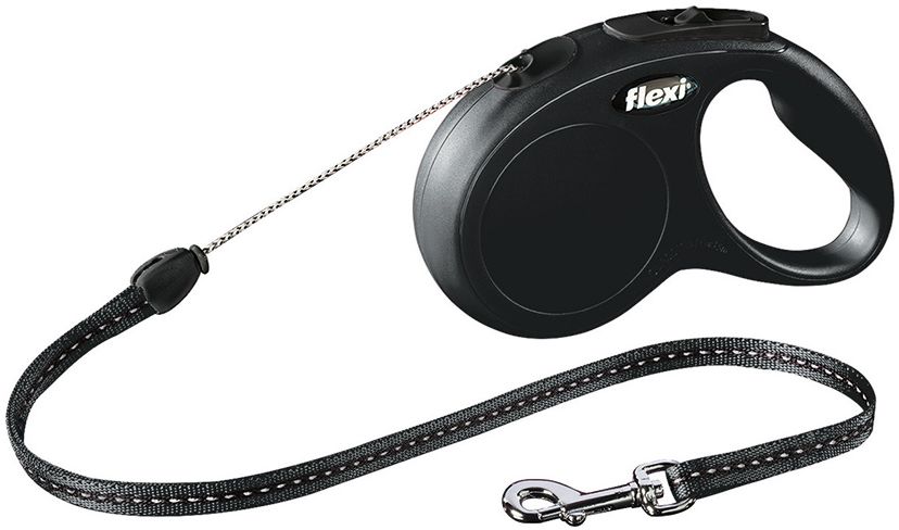 Flexi NEW CLASSIC S vodítko lankové 5m/12kg černá
