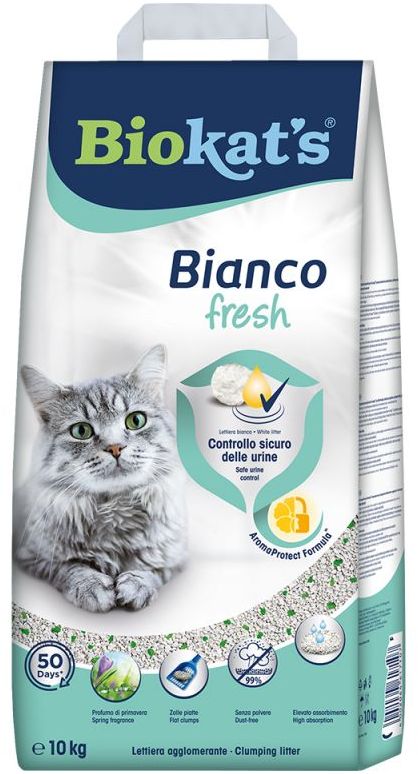 Biokat´s Biokats Bianco Fresh Control kočkolit 10kg