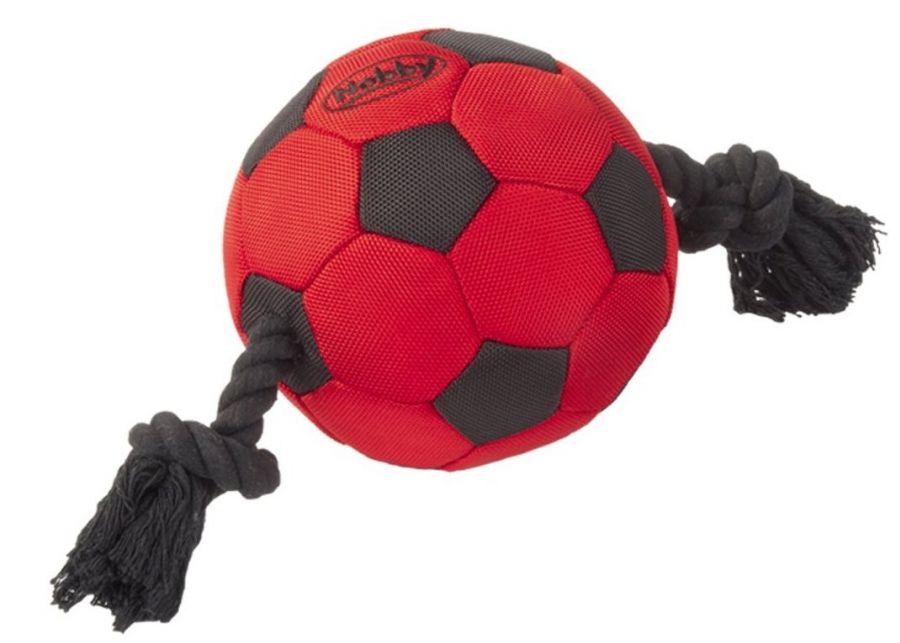 Nobby hračka pro velké psy míč 15cm s lanem