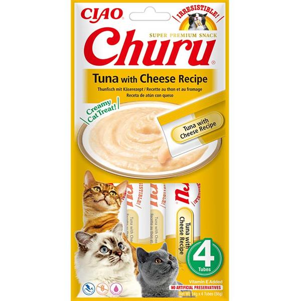 Inaba Churu cat snack tuňák & sýr 4x14g