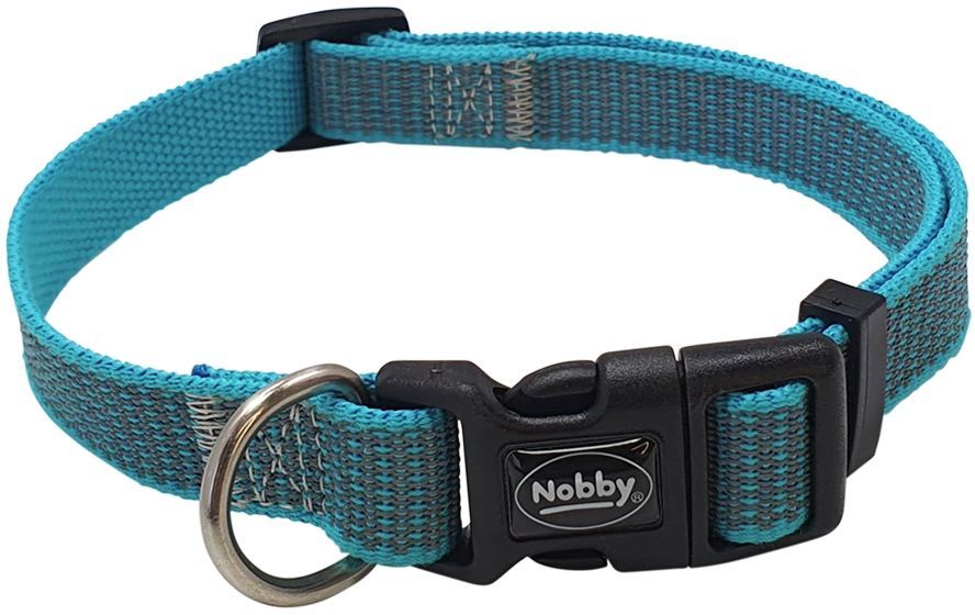 Nobby reflexní obojek Full Reflect modrá M-L