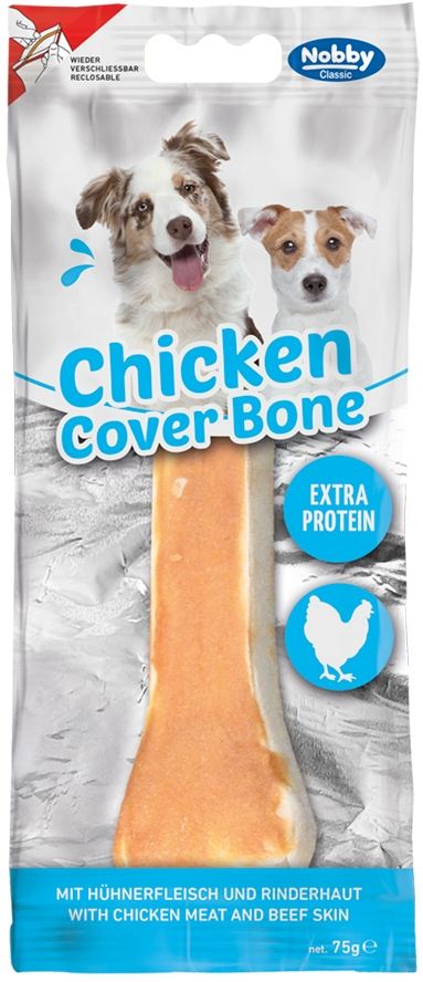 Nobby Classic Chicken Cover Bone M kuřecí kost 15cm 75g