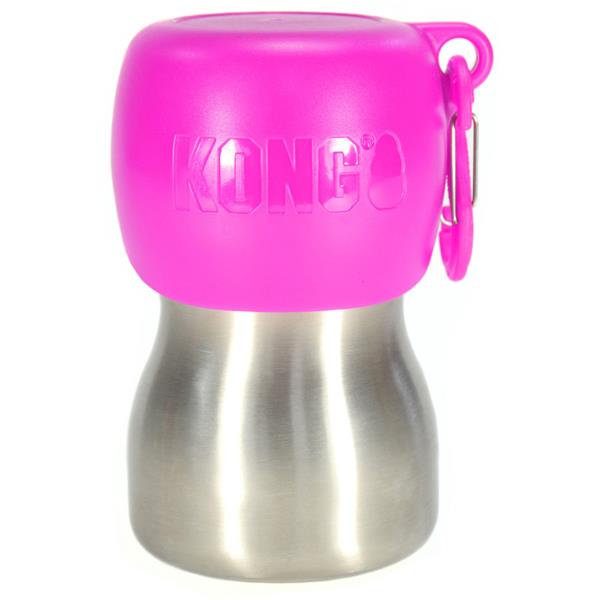 Cestovní láhev H2O Stainless Steel 280ml růžová Kong