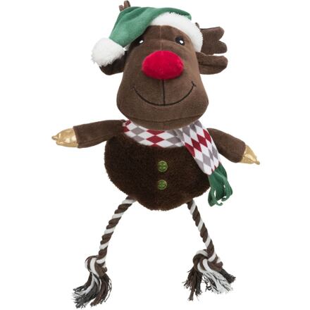 Xmas REINDEER sob se zvukem plyš bavlna 49 cm