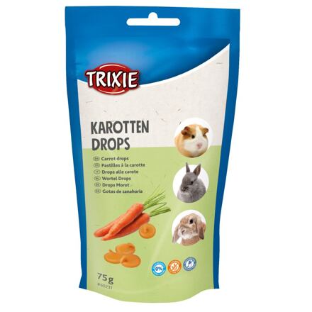 Trixie mrkvové dropsy pro hlodavce 75g