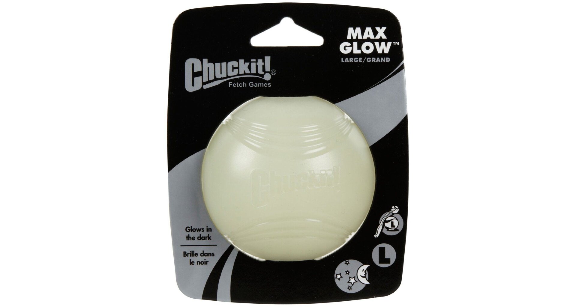 Chuckit! Míček Glow Large 7,5 cm - svítící