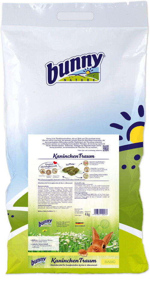 Bunny Nature krmivo pro králíky - basic 4 kg