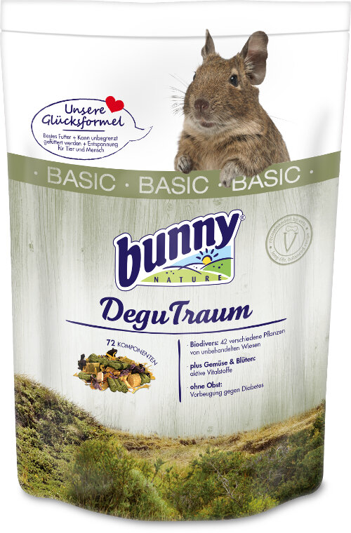 Bunny Nature krmivo pro osmáky degu Basic 1,2 kg