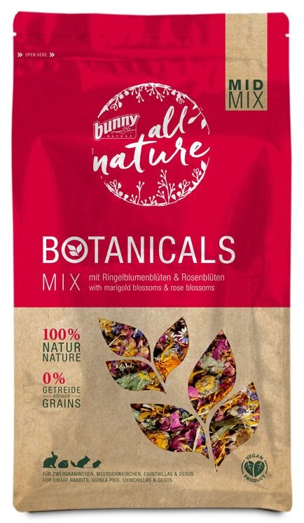 Bunny Nature Bunny Botanicals s květy měsíčku lékařského a květy růže 130 g