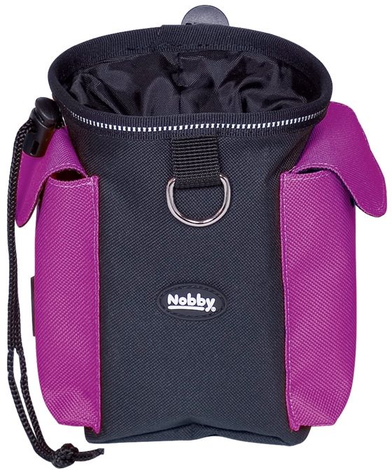 Nobby RIO 2v1 pamlskovník + zásobník na sáčky malinový