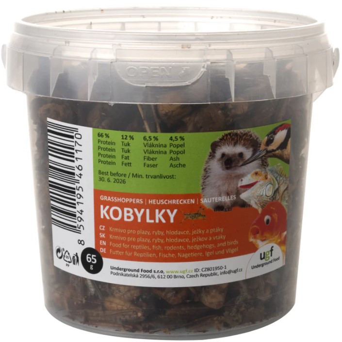 Underground Food s. r. o. UGF sušené kobylky 500ml 65g
