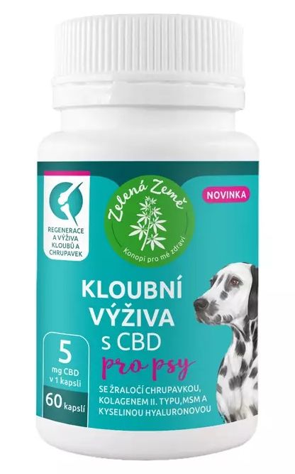 Zelená Země CBD kloubní výživa pro psy 60 ks