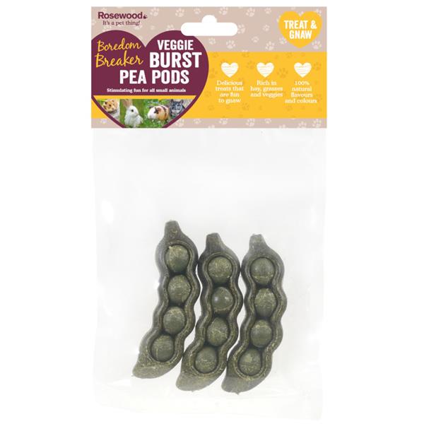 Rosewood Veggie Burst Pea Pods 3ks 80g