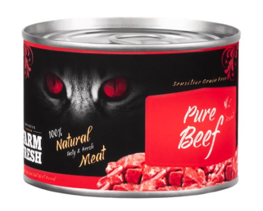 Farm Fresh Cat Pure Beef canned 200g