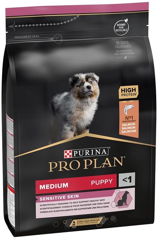 Pro Plan Medium Puppy Sensitive Skin losos 3kg