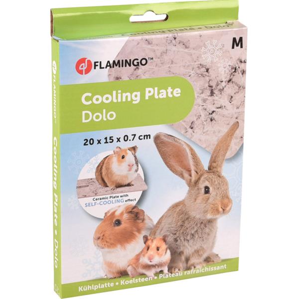 Karlie Flamingo Chladící keramická podložka pro hlodavce M 20 x 15 x 0,7 cm