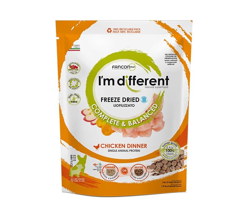 I´M DIFFERENT Chicken Dinner mrazem sušené raw 397 g