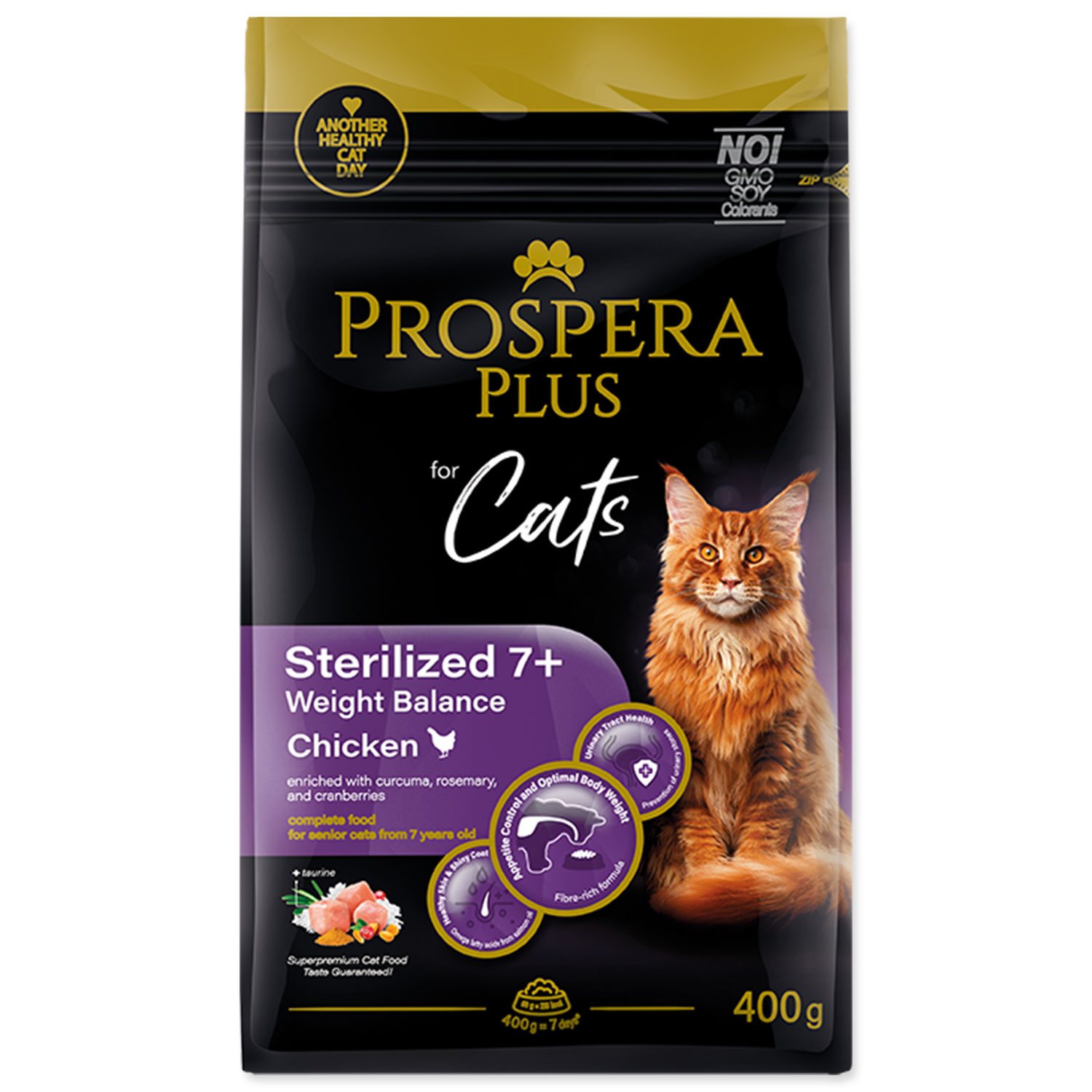 Krmivo Prospera Plus Sterilized 7+ Chicken Weight Balance 0,4 kg