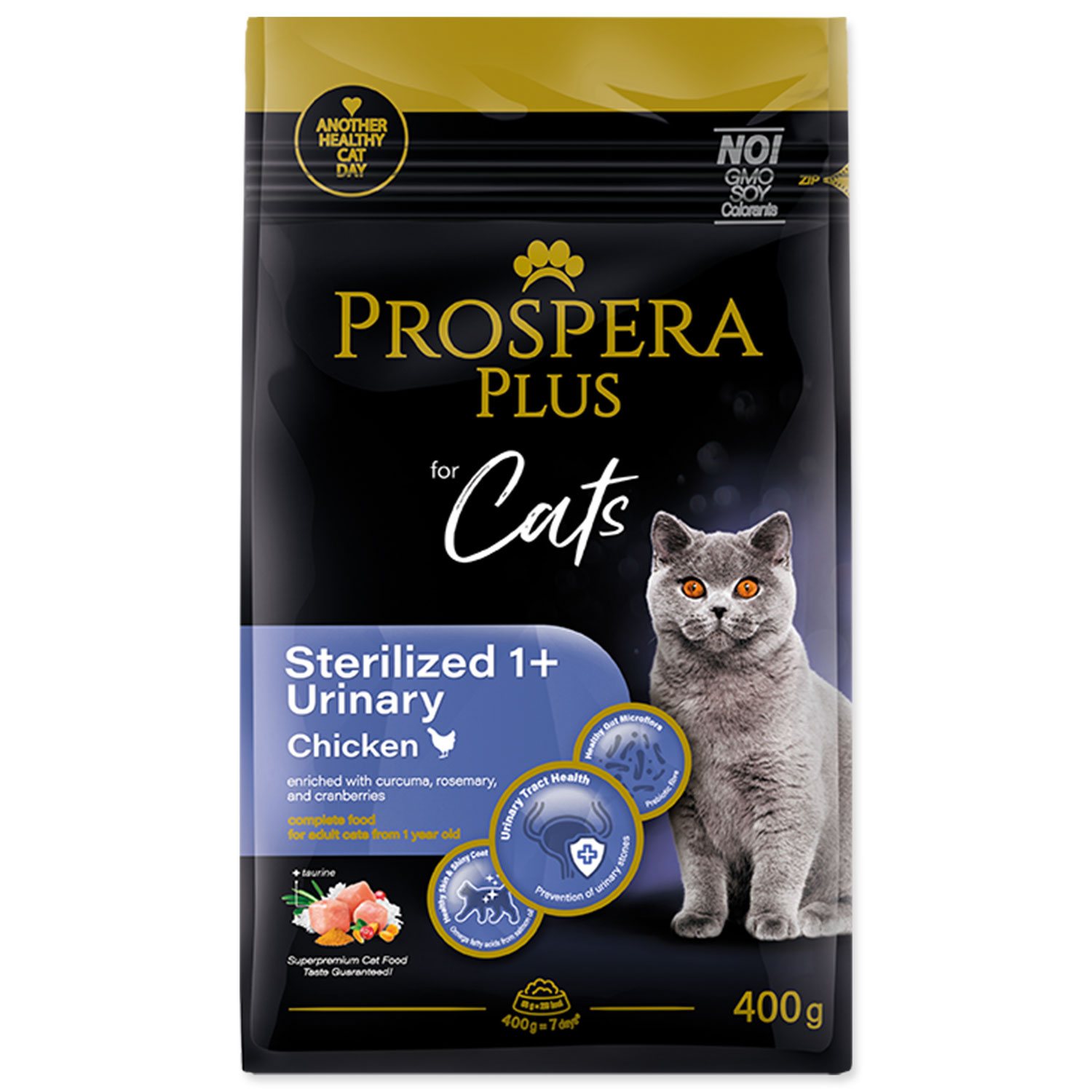Krmivo Prospera Plus Sterilized 1+ Chicken Urinary 0,4 kg