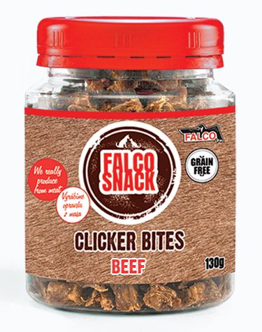 Falco Snack Clicker bites hovězí 130g