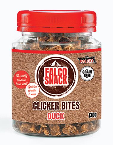 SOKOL FALCO Clicker bites kachní 130g