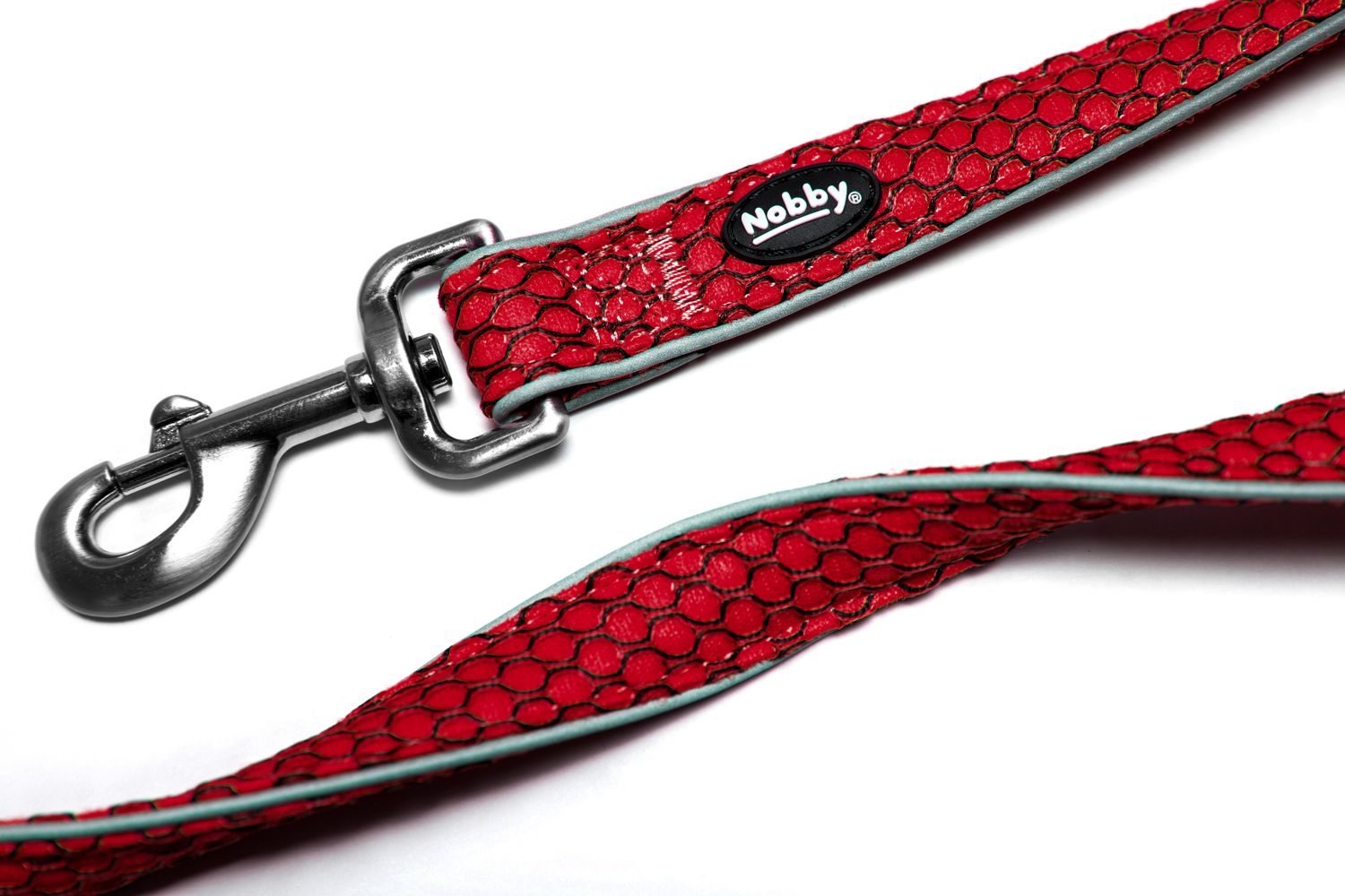 Nobby přepínací vodítko MESH AIR červená L-XL 200cm