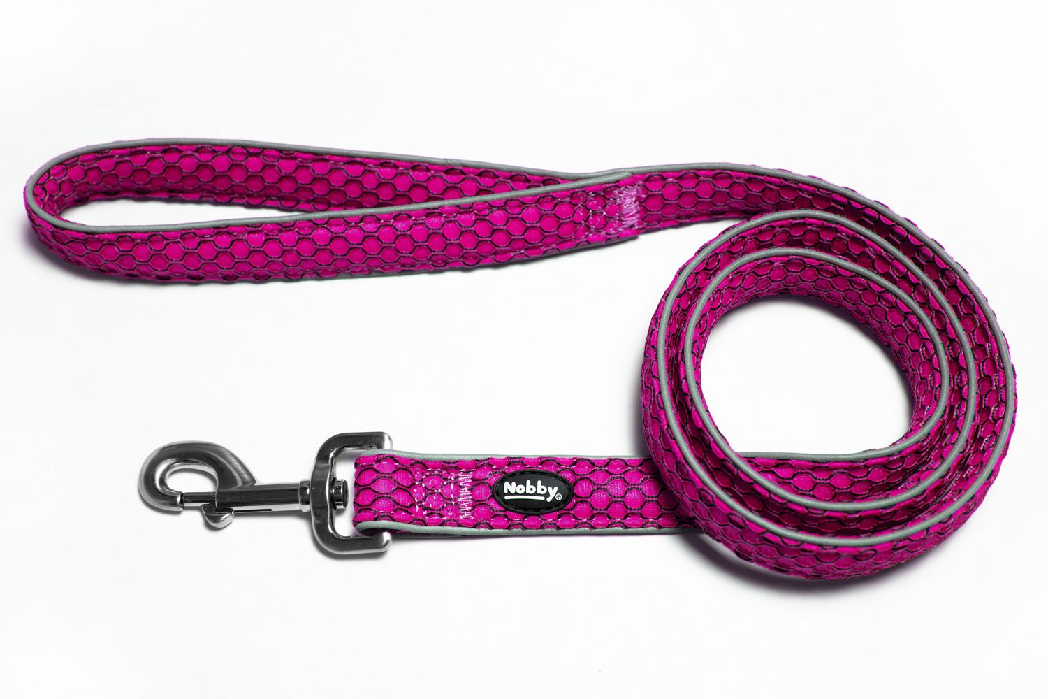 Nobby ploché vodítko MESH AIR růžová M-L 120cm