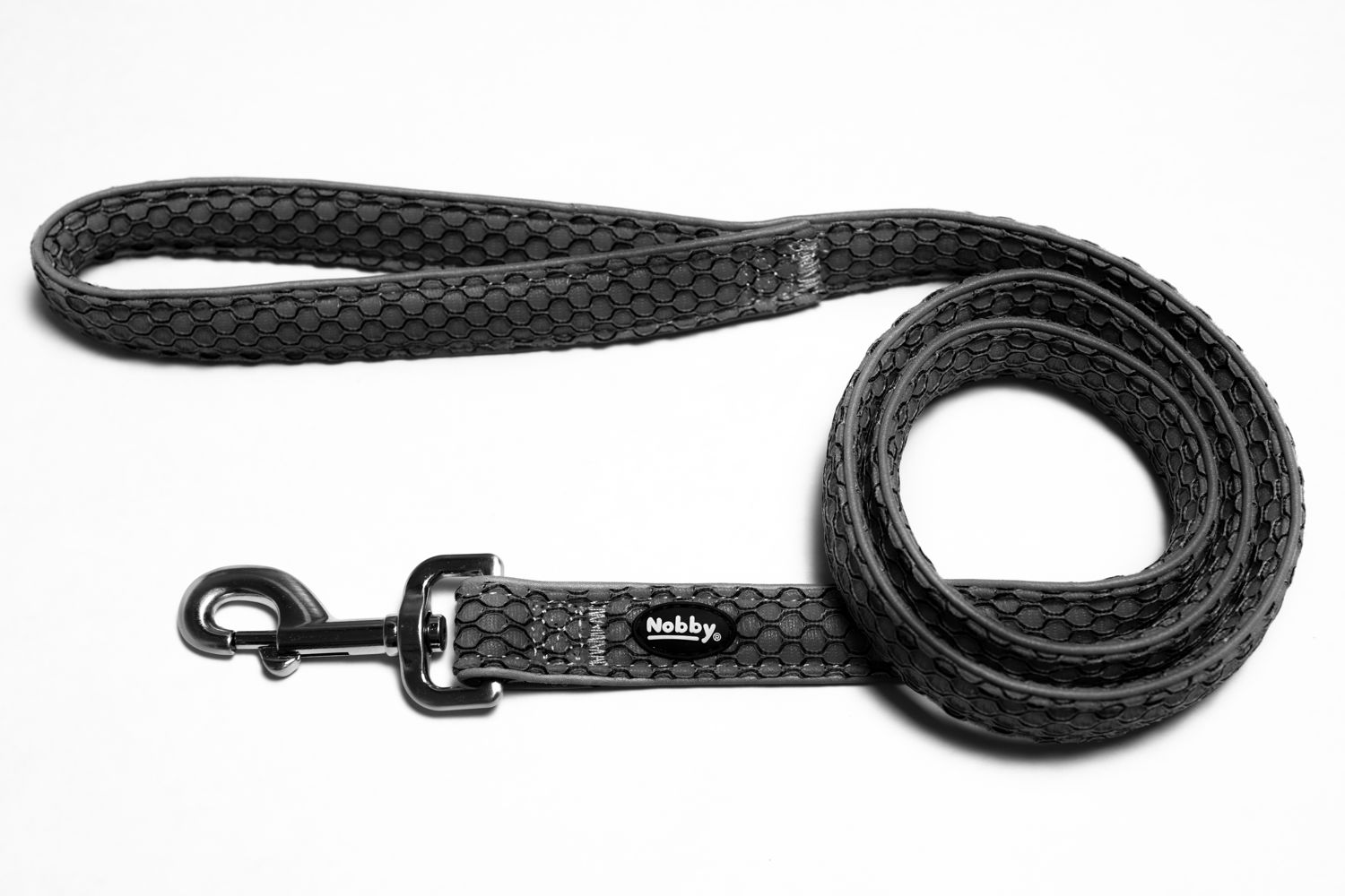 Nobby ploché vodítko MESH AIR šedá L-XL 120cm