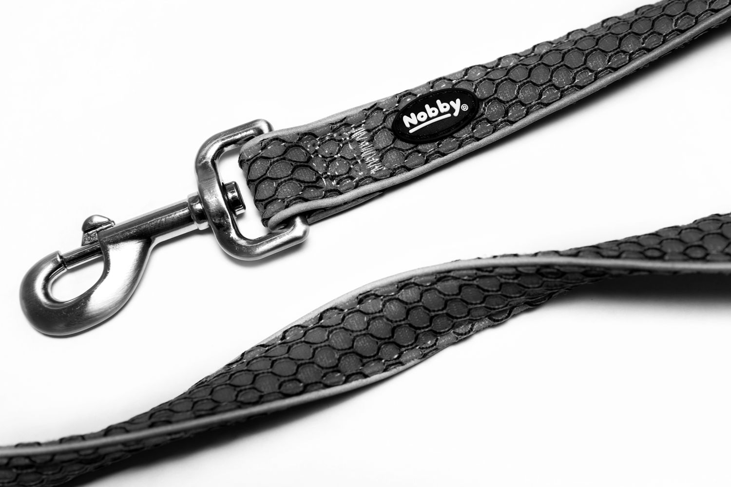 Nobby přepínací vodítko MESH AIR šedá XS-S 200cm