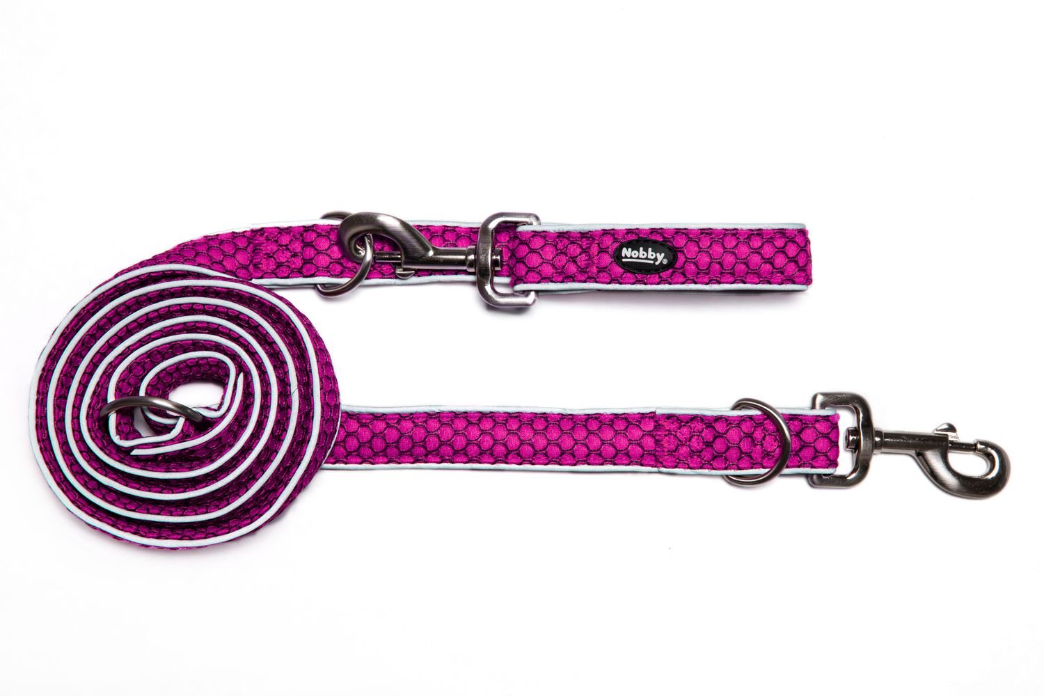Nobby přepínací vodítko MESH AIR růžová M-L 200cm