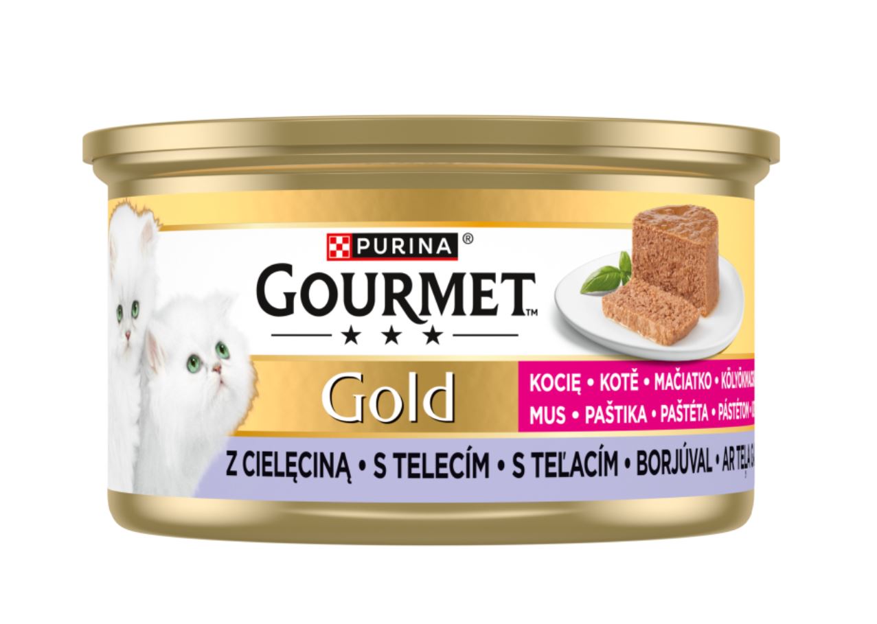 Gourmet Gold Kotě paštika s telecím masem 85g