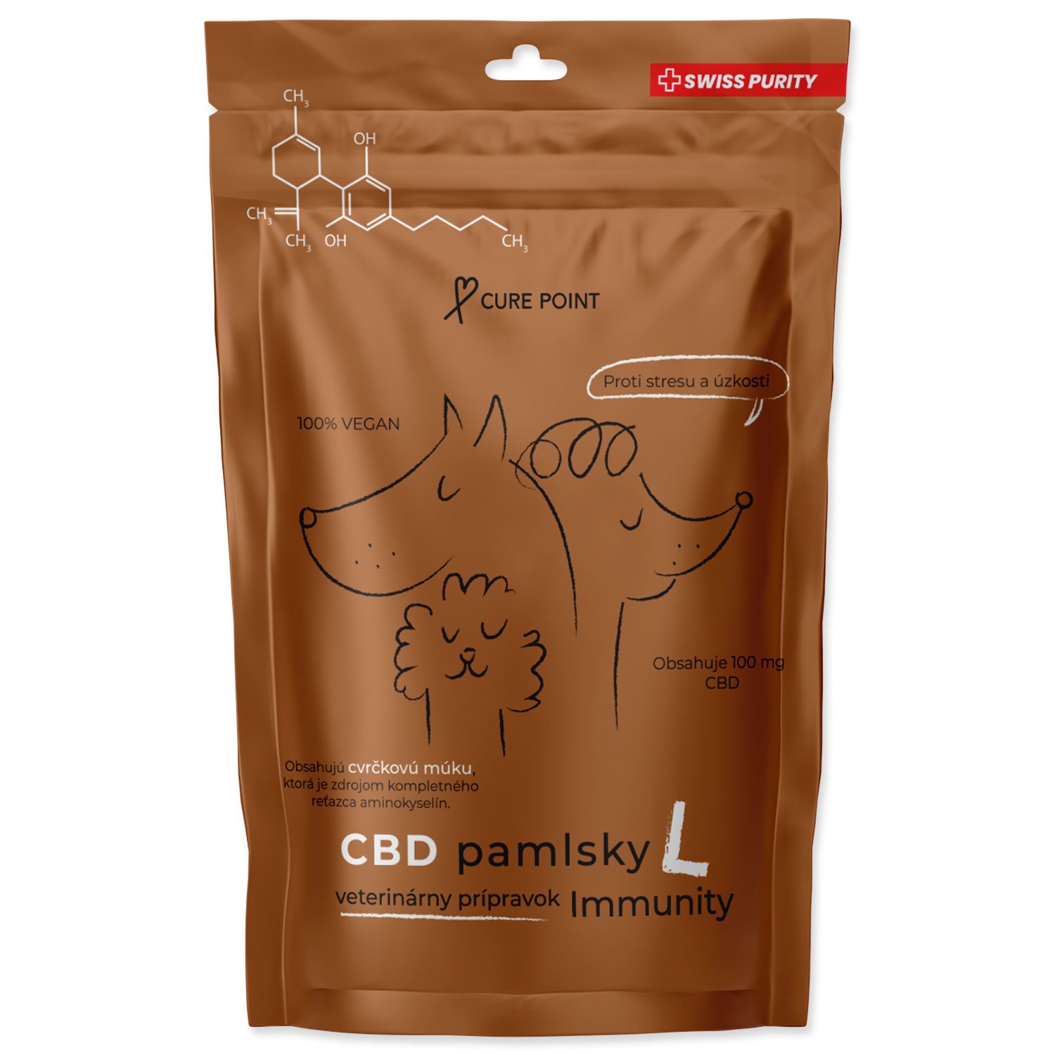 Dental Care CBD Pamlsky L Cure Point 100 g