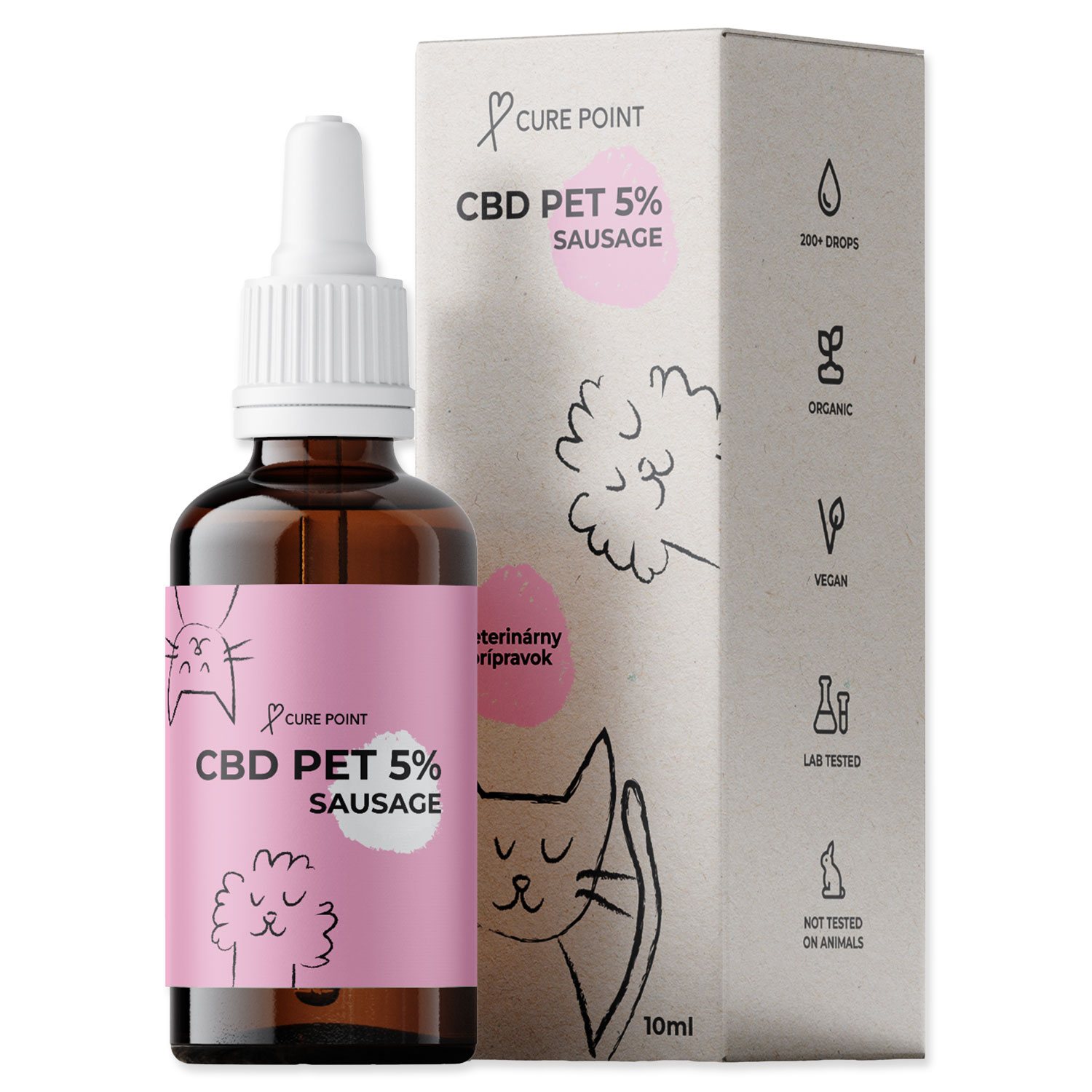 Cure Point CBD PET 5% Olej pro psy Chicken 10 ml