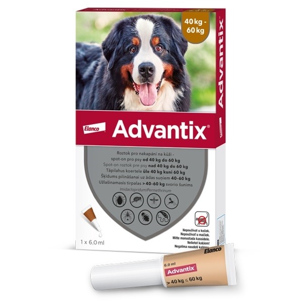Advantix Spot On 1x6ml pro psy 40-60kg (1pipeta)