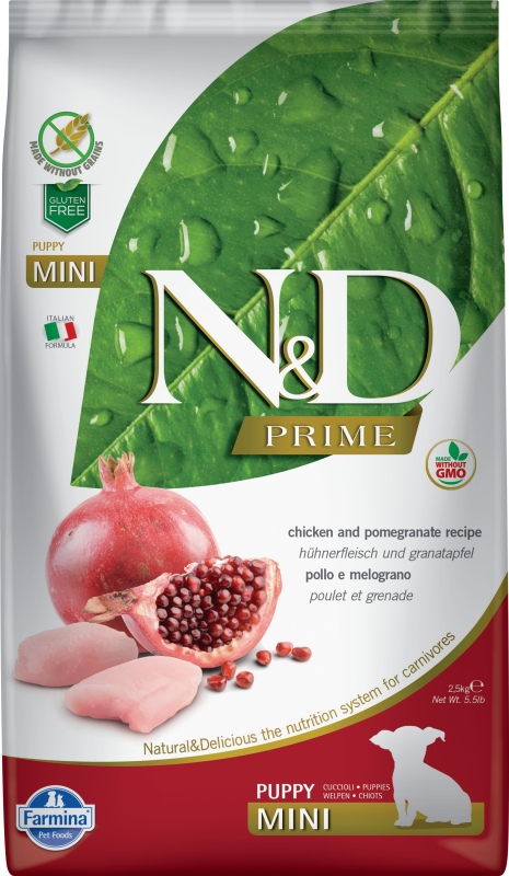N&D PRIME DOG Puppy Mini Chicken & Pomegranate 2,5kg