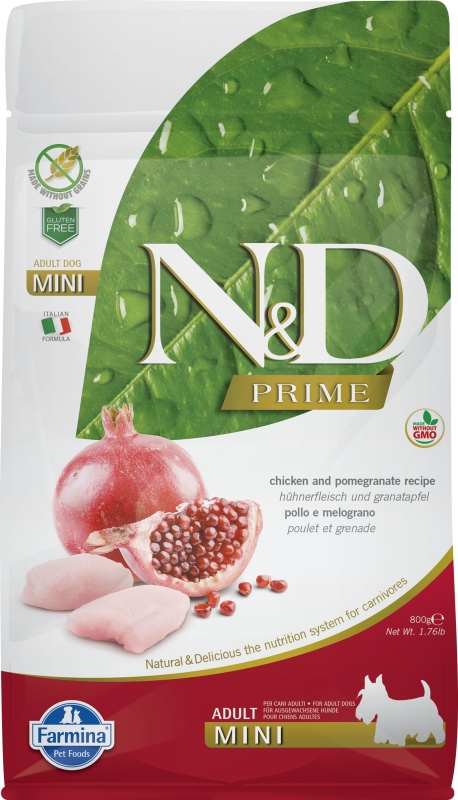 N&D PRIME DOG Adult Mini Chicken&Pomegranate 800g
