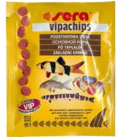 SERA Sera speciální krmivo pro řasožravé ryby Vipachips 15g
