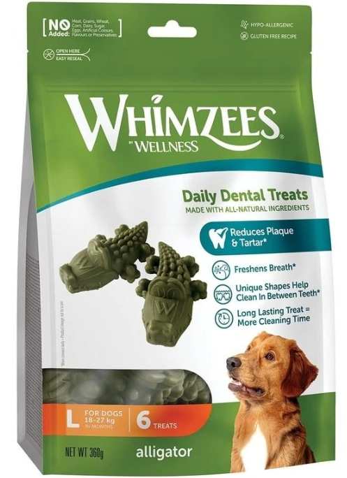 Whimzees Dental Aligator L 60g 1ks