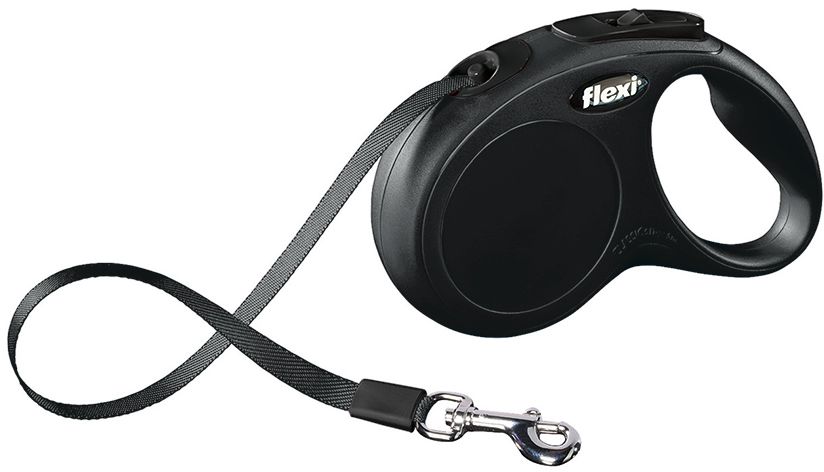 Flexi NEW CLASSIC S vodítko páskové 5m/15kg černá