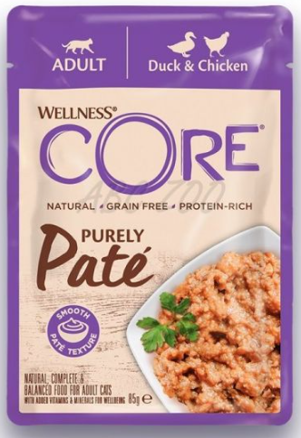 Kapsička Wellness Core Cat Paté kuře a kachna 85g