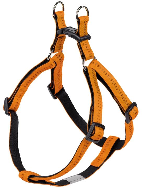 Nobby SOFT GRIP postroj nylon S-M 40-56cm / 15mm oranžová