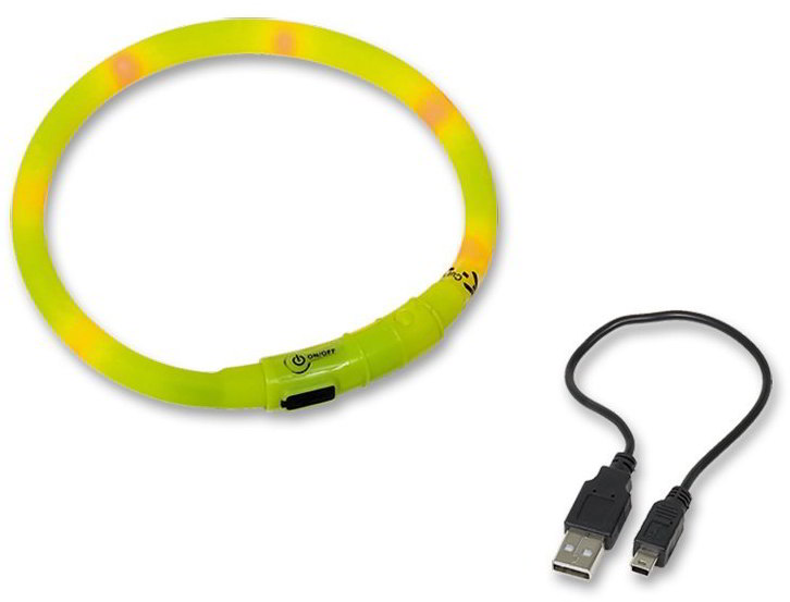 Nobby Led Visible svítící kroužek silikon žlutá 40cm