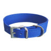 Bafpet Kožený obojek SETA 38cm/28mm modrá