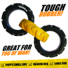 TONKA Hračka pro psy gumové 3-kruhové tahadlo s flexibilním vzorem 27 cm