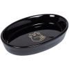 Nobby GOLDEN CAT oválná keramická miska černá se zlatým vzorem 17x11x2,5cm/0,12l z kategorie Chovatelské potřeby a krmiva pro kočky > Misky, dávkovače pro kočky > keramické misky pro kočky